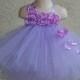 Choose Your Colors Here!, Flower Girl Tutu Dress With Handmade Singed Petals, Newborn-24M (Headband Sold Separately), Larger Sizes Available