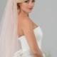 Blush pink veil with ostrich feathers and crystals, pink veil, blush veil, cathedral cel, chapel veil, veils,