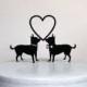 Wedding Cake Topper - Chihuahua Dogs wedding cake topper