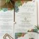 Wedding Invitation Southwest Succulents Watercolor Cactus RSVP Accommodations - DIGITAL FILE- Bridal Shower Rehearsal Dinner Party