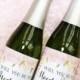 Will You Be My Bridesmaid Mini-Champagne Bottle Labels - DIY - DIGITAL FILE - Printable Champagne Labels - Bridesmaid Proposal - Gift