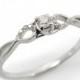 14K white gold engagement Ring. Diamond engagement ring. Classic engagement ring. Infinity engagement ring. Knot engagement ring.(r-13124xc)