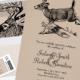 Woodland, a Rustic Deer Wedding Invitation