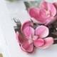 Succulent hair piece - hair accessories - floral hair pins - succulent wedding - flower bobby pin - floral hairpiece - pink fuchsia