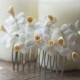Bridal comb - daffodil hair comb - white flower comb - daffodil  wedding - wedding hair flower