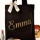 Black & Gold Personalised Bridesmaid Small Gift Bag