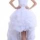 Chiffon Sweetheart Wedding Dress with Long Tail