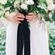 Elegant Organic Black And White Wedding Shoot