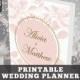Wedding Planner Organizer, Printable Wedding Planner - Organize your Wedding with 209 Pages and 2 Cover Designs