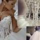 2015 Ball Gown Wedding Dresses Sweetheart Corset See Through Floor Length Bridal Princess Gowns Beaded 2016 Lace Wedding Dresses with Pearls Online with $124.98/Piece on Hjklp88's Store 