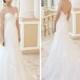 2016 New Elegant Tulle Wedding Dresses Applique Lace A-Line Sweetheart Chapel Train Custom Made White In Stock Bridal Gowns Online with $120.16/Piece on Hjklp88's Store 