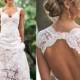 Vintage 2016 Fulla Lace Wedding Dresses Party Sleeveless Keyhole Back V Neck A Line Ivory Elegant Custom Made Bridal Gowns Online with $102.1/Piece on Hjklp88's Store 