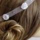 Bridal Flowers Headband, Hairband, Wedding, Head Piece, crystal, Bridal hair, Bridesmaid Accessory, Flower, Headpiece, Hair accessory
