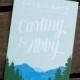 Mountain Save the Date, Save the Date card - The Mountain Range - save the date postcard, eco, rustic save the date, woodland, lake, trees