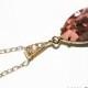 Blush Rose Crystal Necklace Vintage Pink Rhinestone Necklace Swarovski Vintage Rose Gold CZ Necklace Wedding Jewelry Bridal Jewelry