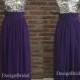 20% off  Dark Purple Bridesmaid Dress,Formal Purple Dress,Sequin V-neck Dress,Sexy V neck Patchwork Dress,Dark Purple Chiffon Dress