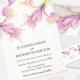Iris Floral, a Rustic Botanical Wedding Invitation