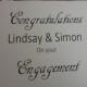 Congratulations on your engagement card, engagement card, engagement greeting, bride to be, Personalised engagement card,
