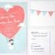 DIY Customisable and Printable Wedding Invite and RSVP card