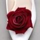 Set of 2 - Rose Shoe Clips, Shoe Clips, Christmas Shoe Clips, Bridal Clips, Flower Shoe Clips, Red Shoe Clips