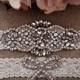 Rhinestone Wedding Garter - Lace Garter - Bridal Garter -Ivory Couture Pearl and Crystal Rhinestone Garter and Toss Garter Set on Ivory Lace