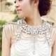 Bridal Silver Crystal Long Full Body Shoulder Chain Necklace