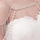 Bridal Silver Crystal Shoulder Body Chain Pendant Necklace