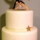 Custom Wedding Cake Topper - Custom Illustrated - Hand Painted  - Art Deco
