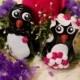 3" Custom Penguin Wedding Cake Toppers