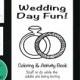Wedding Coloring and Activity Book, Reception Game, Kid's Wedding Coloring Book, Wedding Coloring Page, Wedding Word Search, Printable
