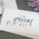 Wedding Card to Your Groom on Your (Our) Wedding Day- Groom Gift for Wedding Day - To My Groom Note Card for New Husband, Love Note - CS12