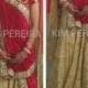 Gold Sequenced Lehenga with Red Velvet Sequenced Choli and Two Dupattas