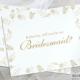 Classic Floral,  "Will you be my bridesmaid" card