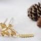 Gold Pinecone Hair Stick, Golden Forest Hair Accessories, Pinecone Hair Clip, Pinecone Gold Hair Pin
