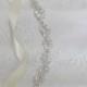 Silver Crystal Rhinestone Bridal Sash,Wedding sash,Bridal Accessories,Bridal Belt,Style # 15