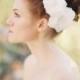 Wedding, Bridal Hair piece, Fascinator, Headpiece, Floral, Lace - Style 207