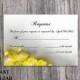DIY Wedding RSVP Template Editable Word File Instant Download Rsvp Template Printable Yellow RSVP Card Orchid Rsvp Card Floral Rsvp Template