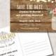 Save the date Postcard Printable, Rustic Save the Date Card, Mason Jar Save the Date Card, Printable Save the Date, Digital File