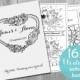 Kids Wedding Activity Book Printable - Personalized booklet pdf pages template- Children's Activity Sheets