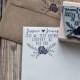 Rustic Wedding Stamp, Deer Antler Return Address Stamp, Wedding Rubber Stamp, Wedding Invitation Rubber Stamp, Save the Date Stamp