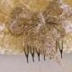 Silver Bow Rhinestone Hair Comb, Wedding  Comb, Bridal  Comb Jeweled Hair Comb, Rhinestone Hair Comb, Crystal hair comb