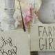 Bride and Groom Chair Signs Rustic City Boy and Farm Girl (item P10352)