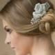 Bridal hair piece, Lace hair piece, Wedding headpiece, Bridal hair accessories, Wedding Hair comb, Bridal hairpiece, Crystal Pearl