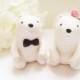 Custom Wedding Cake Toppers - Cute Polar Bear