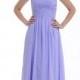 Empire Sweetheart Floor-Length Lavender Chiffon Bridesmaid Dress/Homecoming Dress/Prom Dress With Ruffle