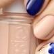 Mani Monday: Nude And Navy Blue Floral Nail Tutorial