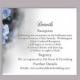 DIY Wedding Details Card Template Editable Word File Instant Download Printable Details Card Blue Details Card Floral Enclosure Cards