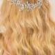 SALE! Bridal hair vine/ pearl hair accessories/ wedding headpiece made of white pearl/ babys breath flower inspired/bride hair piece