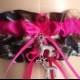 Mossy Oak Fuchsia Pink Camouflage Wedding Garter Set, Bridal Garter Set, Camo Garter, Prom Garter