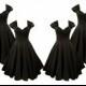 Elizabeth Stone, 50s Syle, 'Vivien'  Bridesmaids Dresses in Black.